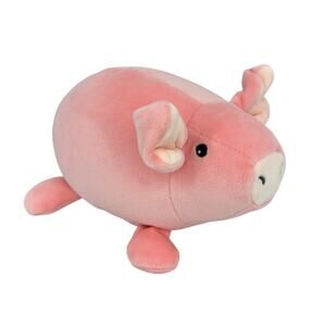 Mary Meyer Smootheez Pig Plush Pink Piglet Stuffed Animal Toy 8 Inch Velour